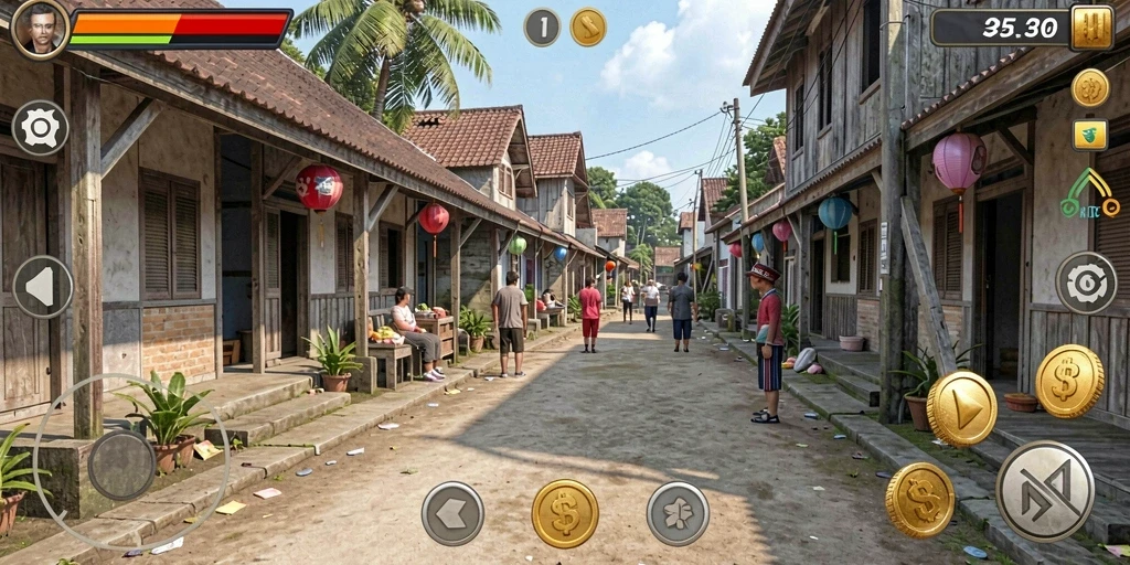 9n9n - Tangkapan layar menampilkan grafis yang menakjubkan dari dunia game.